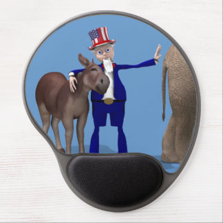 Uncle Sam Loves Donkeys Gel Mouse Pad