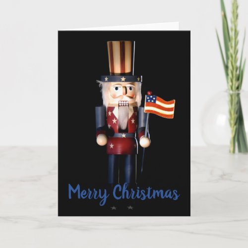 Uncle Sam Nutcracker Holiday Card