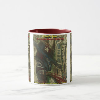 uncle sam over an empty freeway mug