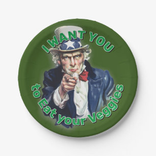 Uncle Sam Paper Plates