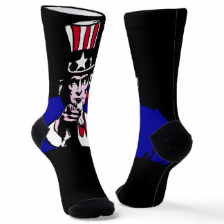 Uncle Sam Patriotic Socks