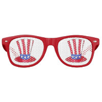 Uncle Sam Patriotic Top Hat USA July 4th America Retro Sunglasses | Zazzle