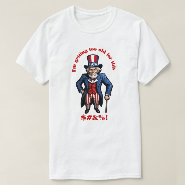 Uncle Sam Personalize T-Shirt (Design Front)