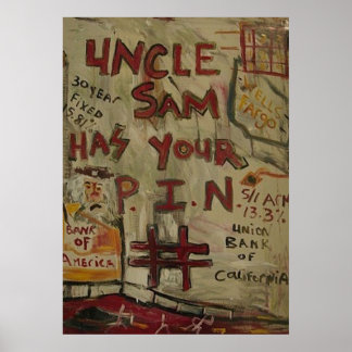 UNCLE SAM PIN NUMBER POSTER
