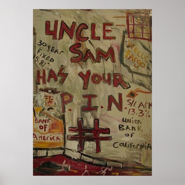 UNCLE SAM PIN NUMBER POSTER (Front)
