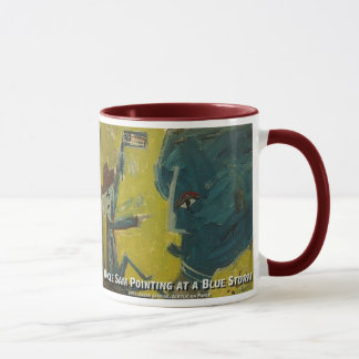 uncle sam pointing at a blue storm mug