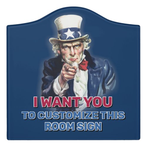 Uncle Sam Room Sign