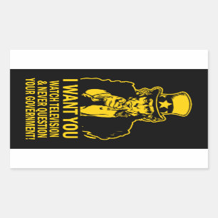 Uncle Sam Satire Sticker
