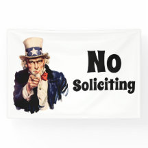 Uncle Sam Says No Soliciting