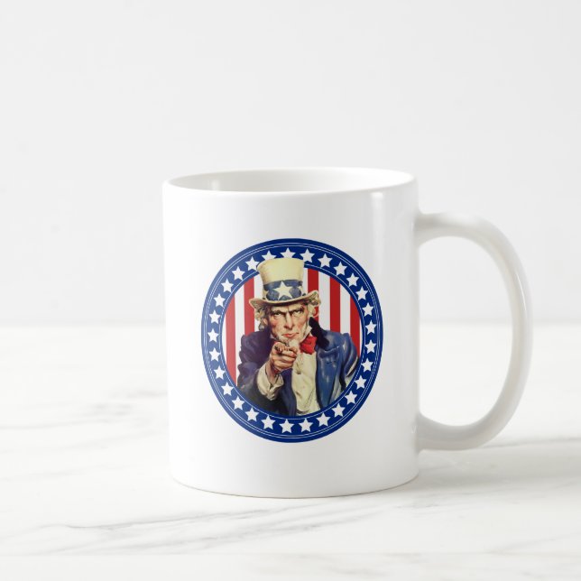 Uncle Sam Stars and Stripes Coffee Mug (Right)