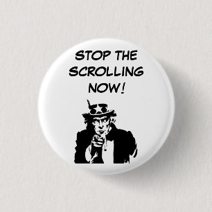 Uncle Sam Stop The Scrolling Now Button