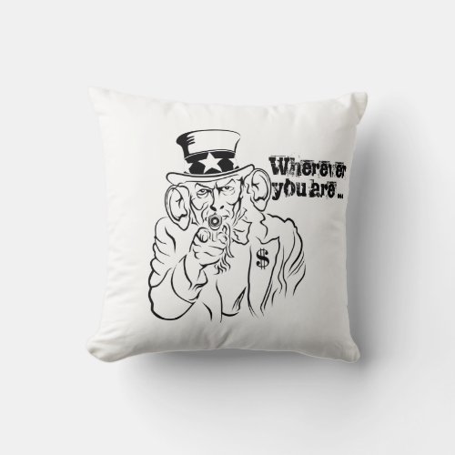 Uncle Sam Throw Pillow
