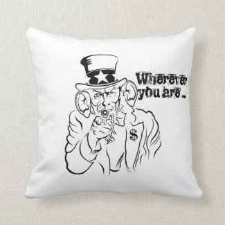 Uncle Sam Throw Pillow