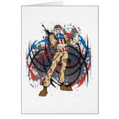 Uncle Sam Tribal Camouflage Hunter Skull (Front)