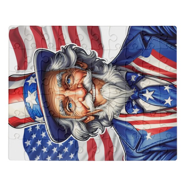 Uncle Sam USA Jigsaw Puzzle (Puzzle Horizontal)