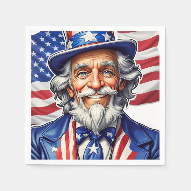 Uncle Sam USA Napkins (Front)