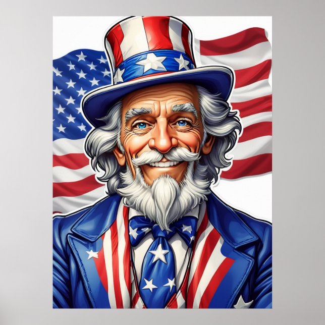 Uncle Sam USA Poster (Front)
