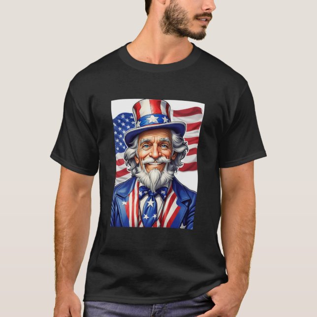 Uncle Sam USA T-Shirt (Front)