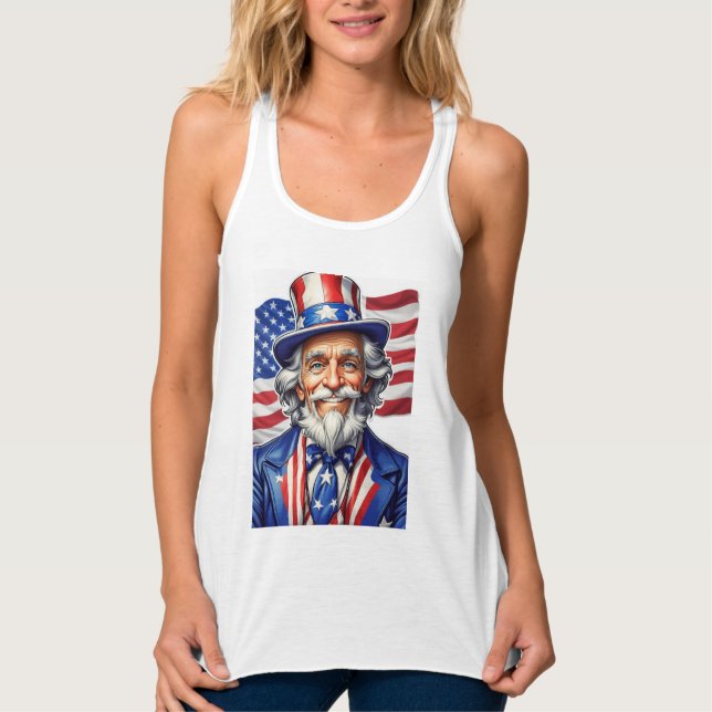 Uncle Sam USA Tank Top (Front)
