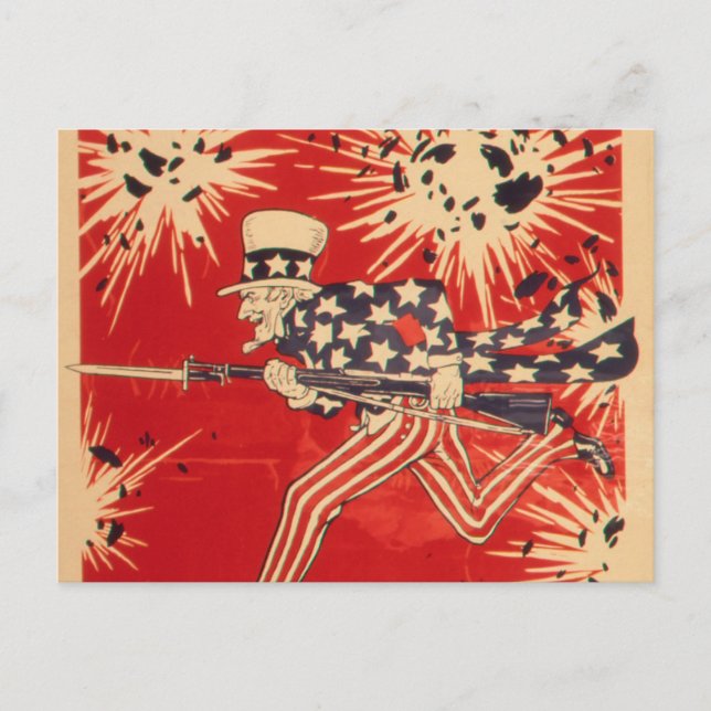 Uncle Sam - Vintage Postcard (Front)