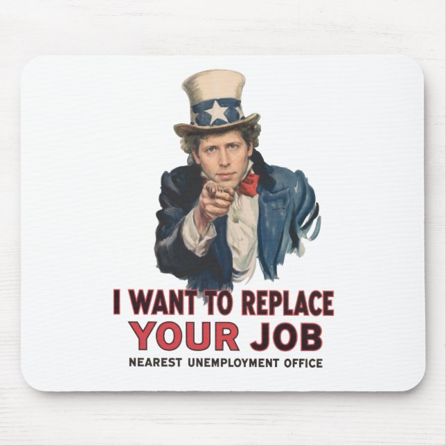 Uncle Sam Wants to Replace Your Job With AI Mouse Pad (Front)