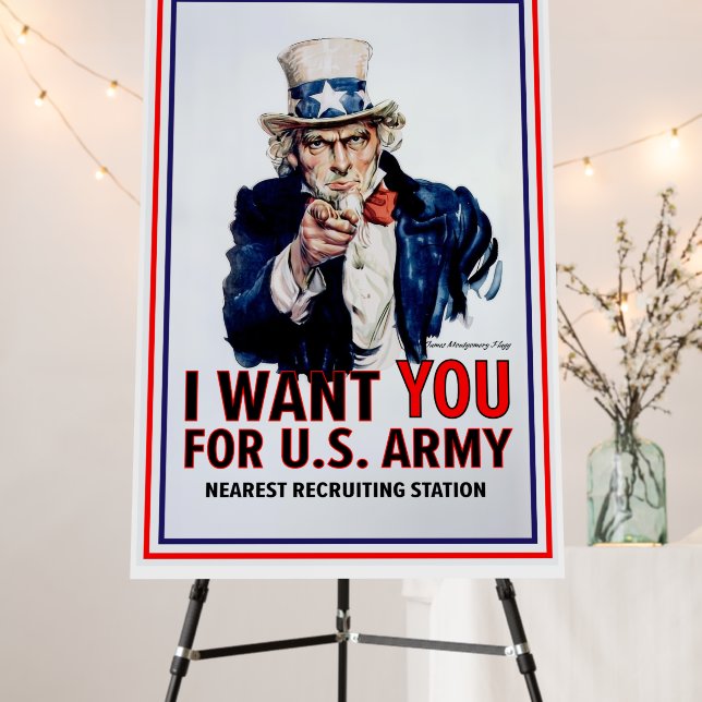 Uncle Sam Wants You! Foam Board (In Situ (Stand))