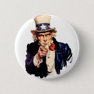 Uncle Sam Wants You! Pinback Button