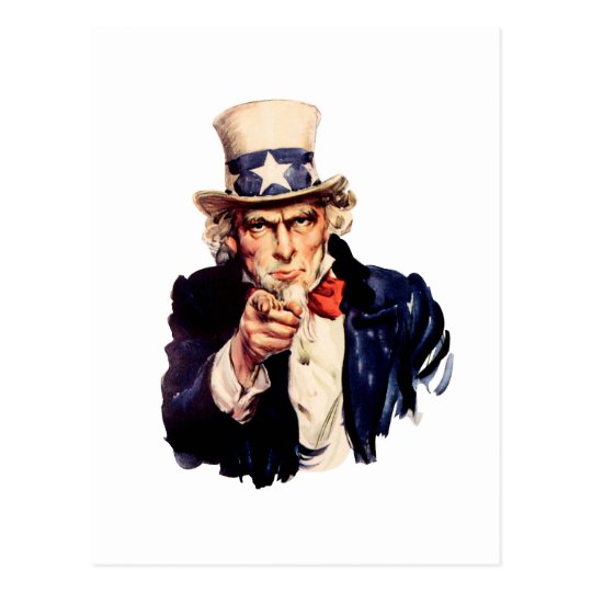 Uncle Sam Wants You! Postcard | Zazzle.com