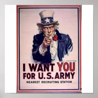 "Uncle Sam Wants You" Poster