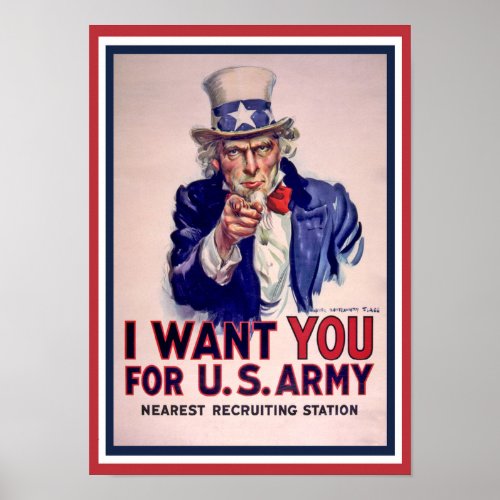 Uncle Sam wants you Poster