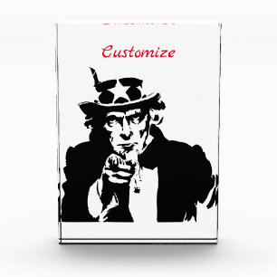 Uncle Sam Wants You Thunder_Cove Acrylic Award