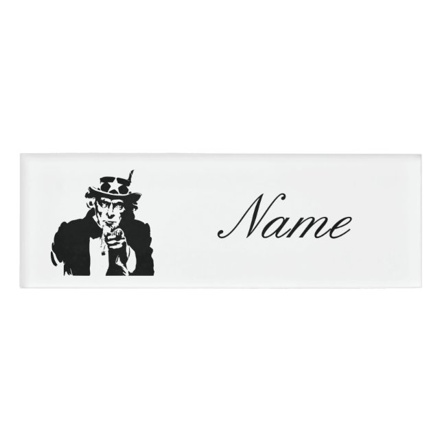 Uncle Sam Wants You Thunder_Cove Name Tag (Front)
