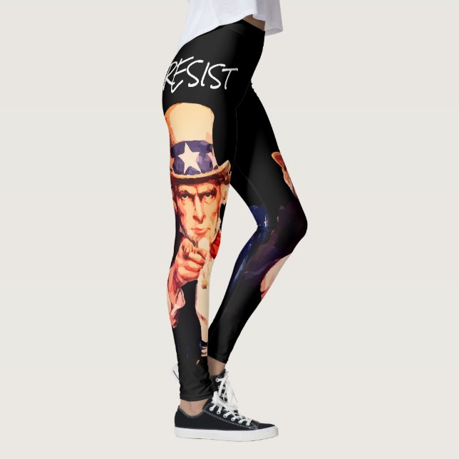 Uncle Sam Wants You To "Resist" Leggings (Right)