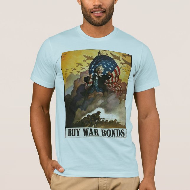 Uncle Sam World War 2  T-Shirt (Front)