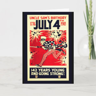 Uncle Sam's 142nd Birthday Card