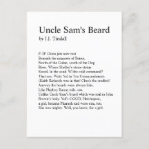 Uncle Sam's Beard Postcard