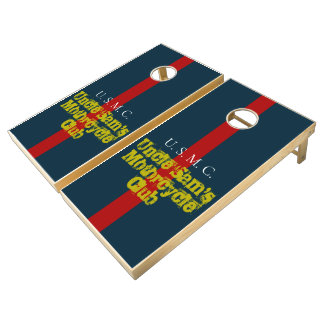 Uncle Sam's Motorcycle Club Cornhole Boards Cornhole Set