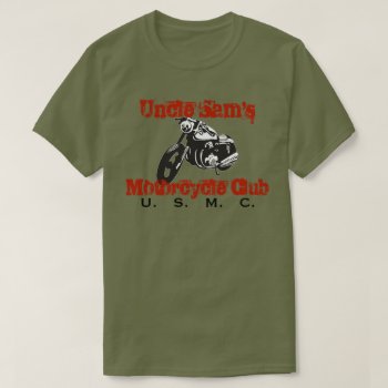 Uncle Sam's Motorcycle Club T-shirt by BornOnParrisIsland at Zazzle