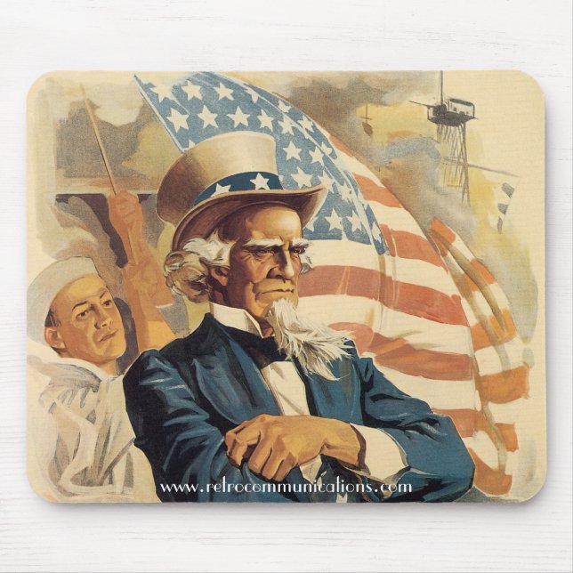 "Uncle Sam's on the Bridge!" mousepad (Front)