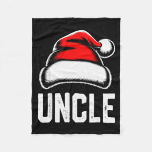 Uncle Santa Christmas Family Matching Pajamas Xmas Fleece Blanket