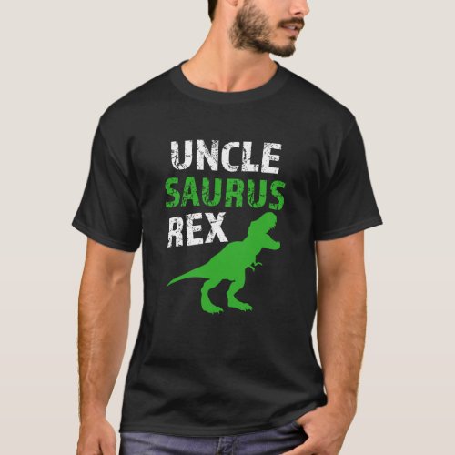 Uncle Saurus Rex Shirt Mens Funny Dino Tshirt