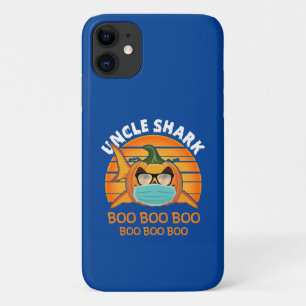 Uncle Shark Boo Boo Shirt Pumpkin Halloween Uncle iPhone 11 Case