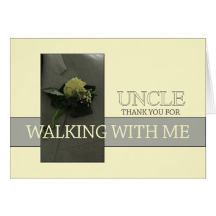 Uncle Thanks for Walking me down Aisle Cards