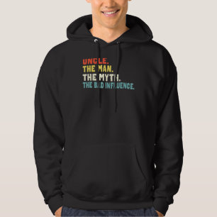 Uncle The Man The Myth Bad Influence Retro Christ Hoodie
