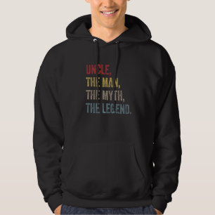 Uncle The Man The Myth The Legend Retro Vintage St Hoodie