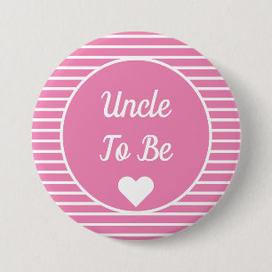 Uncle To Be Baby Shower Button