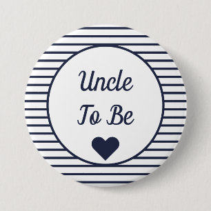 Uncle To Be Baby Shower Button