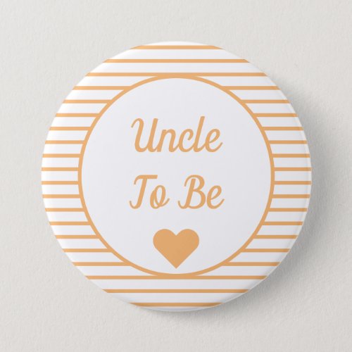 Uncle To Be Baby Shower Button