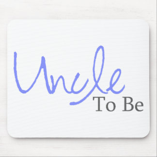 Uncle To Be (Blue Script) Mouse Pad