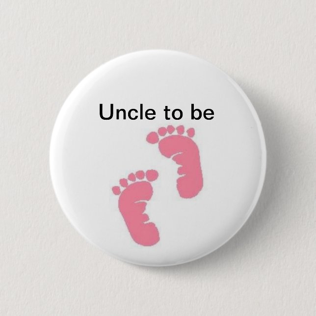 Uncle to be pinback button (Front)